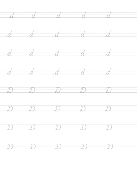 Handwriting Help - CURSIVE