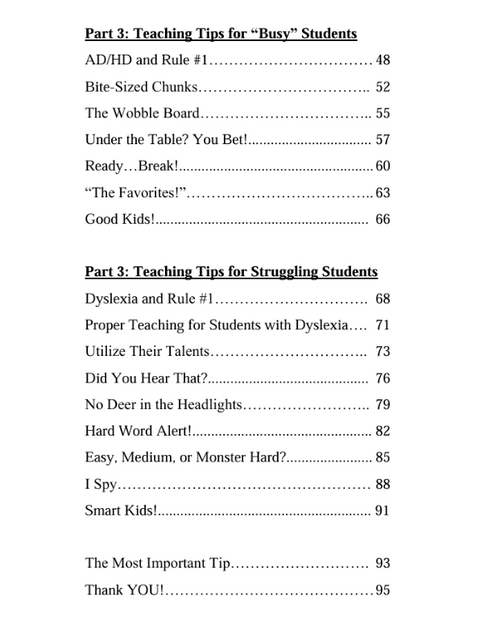 Teaching Tips for Struggling Readers