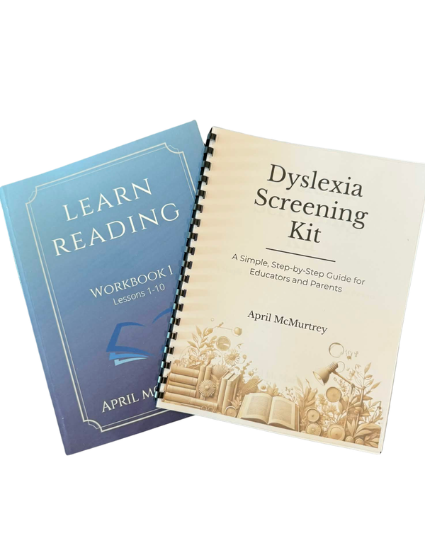 Learn Reading Workbook 1 + Dyslexia Screening Kit