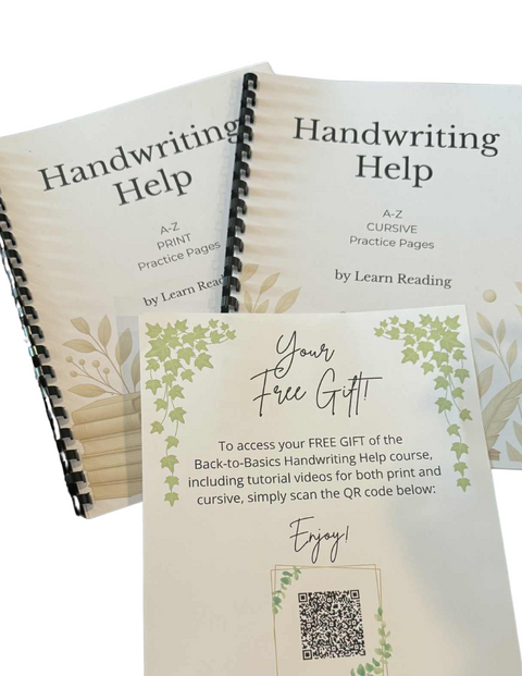 Handwriting Help - PRINT and CURSIVE + Video Tutorials